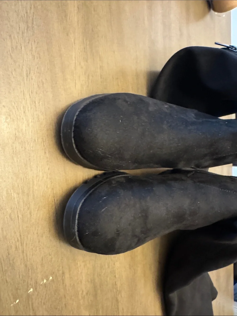 Limelight Black Over-the-Knee Suede Boots